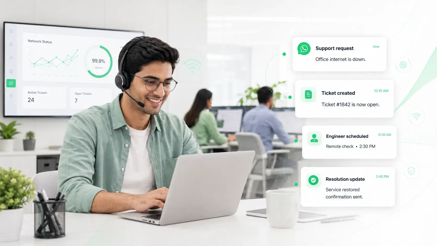 IT services WhatsApp marketing workflow